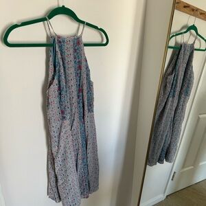 Rebecca Taylor Floral Sleeveless Boho Silk Dress